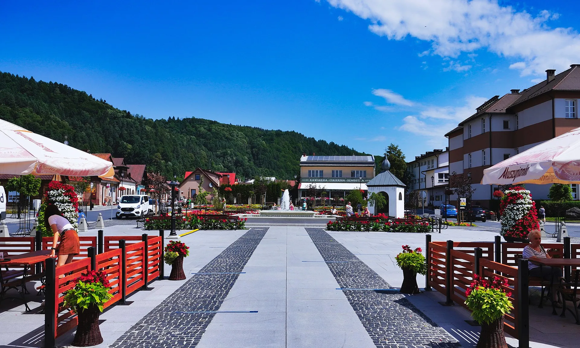 Map of tourist trails in Muszyna and Krynica