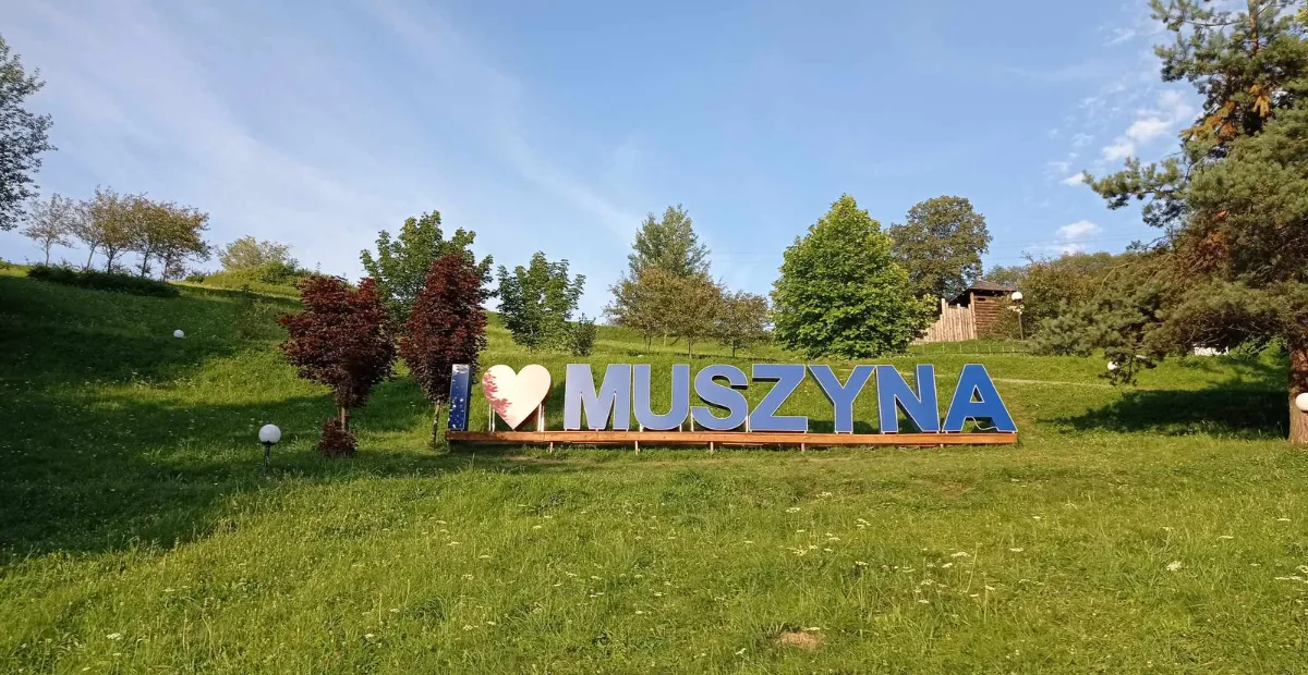 I Love Muszyna sign